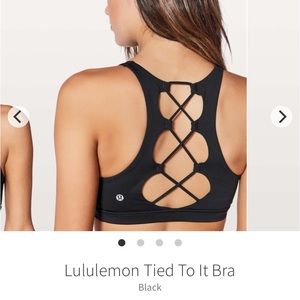 Lululemon tied to it bra -cross back- discontinued